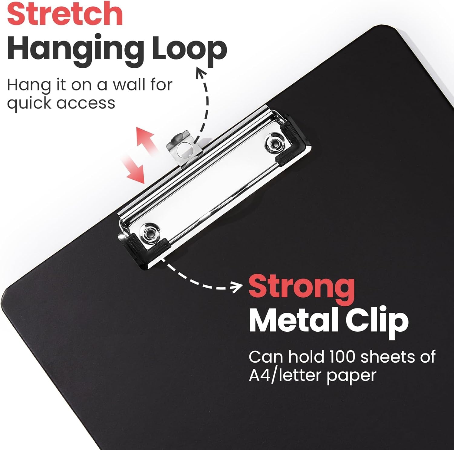 image:imageSooez 2 Pack Clipboard Colored Cardboard Hardboard Clip Boards 85 x 11 Clipboards with Low Profile Clip Cute A4Letter Size Paper Hanging Writing Board for Office Classroom School SuppliesPruple