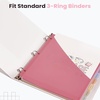 image:imageSooez 16 Count Dividers with Pockets 8 Tabs Binder Dividers for 3 Ring Binders Binder Dividers with tabs Binder Divider with Pockets for US Letter Size Insertable Big Tabs Multicolor Set of 2Pink