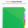 image:imageSooez 16 Count Dividers with Pockets 8 Tabs Binder Dividers for 3 Ring Binders Binder Dividers with tabs Binder Divider with Pockets for US Letter Size Insertable Big Tabs Multicolor Set of 2Green