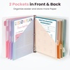 image:imageSooez 16 Count Dividers with Pockets 8 Tabs Binder Dividers for 3 Ring Binders Binder Dividers with tabs Binder Divider with Pockets for US Letter Size Insertable Big Tabs Multicolor Set of 2Pink