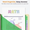 image:imageSooez 16 Count Dividers with Pockets 8 Tabs Binder Dividers for 3 Ring Binders Binder Dividers with tabs Binder Divider with Pockets for US Letter Size Insertable Big Tabs Multicolor Set of 2Green