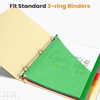 image:imageSooez 16 Count Dividers with Pockets 8 Tabs Binder Dividers for 3 Ring Binders Binder Dividers with tabs Binder Divider with Pockets for US Letter Size Insertable Big Tabs Multicolor Set of 2Green