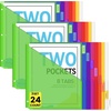 image:imageSooez 16 Count Dividers with Pockets 8 Tabs Binder Dividers for 3 Ring Binders Binder Dividers with tabs Binder Divider with Pockets for US Letter Size Insertable Big Tabs Multicolor Set of 2Green