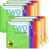 image:imageSooez 16 Count Dividers with Pockets 8 Tabs Binder Dividers for 3 Ring Binders Binder Dividers with tabs Binder Divider with Pockets for US Letter Size Insertable Big Tabs Multicolor Set of 2Green