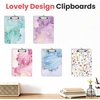 image:imageSooez 2 Pack Clipboard Colored Cardboard Hardboard Clip Boards 85 x 11 Clipboards with Low Profile Clip Cute A4Letter Size Paper Hanging Writing Board for Office Classroom School SuppliesFlower