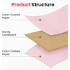 image:imageSooez 2 Pack Clipboard Colored Cardboard Hardboard Clip Boards 85 x 11 Clipboards with Low Profile Clip Cute A4Letter Size Paper Hanging Writing Board for Office Classroom School SuppliesPruple