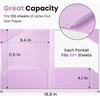 image:imageSooez 6 Pack Folders with Pockets 2 Pocket Folders with Writable Category Labels and NonSlip Tabs Fits A4Letter Size Paper HeavyDuty Plastic Folders for School Office HomeYellow