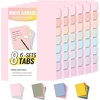 image:imageSooez 8 Tabs LongLasting Plastic Write amp Erase Large Tabs Dividers for 3 Ring Binder Aesthetic Cute Pastels Binder Dividers for Student Teacher Office Home Organizers 3 Sets MutedPastels Color