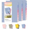 image:imageSooez 8 Tabs LongLasting Plastic Write amp Erase Large Tabs Dividers for 3 Ring Binder Aesthetic Cute Pastels Binder Dividers for Student Teacher Office Home Organizers 3 Sets Beige ColorMuted