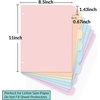 image:imageSooez 8 Tabs LongLasting Plastic Write amp Erase Large Tabs Dividers for 3 Ring Binder Aesthetic Cute Pastels Binder Dividers for Student Teacher Office Home Organizers 3 Sets Beige ColorPastels Color