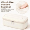image:imageSooez Cute Pencil Case Soft Puffers Pencil Pouch Large Pen Pencil Bag  Zipper Pen Case Aesthetic Pen Pouch Colored Stationery Storage amp Organizer School Supplies for Teen Girl Students BeigeBlue