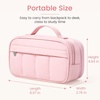 image:imageSooez Pencil Case for Girls Cute Large Capacity Pencil Pouch Pen Bag Blue  Cute Aesthetic MultiCompartment Pencil Box Stationery Organizer with Zipper Portable Back to School SuppliesBlack