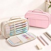 image:imageSooez Pencil Case for Girls Cute Large Capacity Pencil Pouch Pen Bag Blue  Cute Aesthetic MultiCompartment Pencil Box Stationery Organizer with Zipper Portable Back to School SuppliesPurple