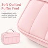 image:imageSooez Pencil Case for Girls Cute Large Capacity Pencil Pouch Pen Bag Blue  Cute Aesthetic MultiCompartment Pencil Box Stationery Organizer with Zipper Portable Back to School SuppliesPurple