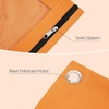 image:imageSooez Pencil Pouch for 3 Ring Binder 2 Pack Binder Pencil Pouch with Clear Window Pencil Bags with Zipper amp Reinforced Grommets Pencil Case for Binder PurpleampBlueBlue  Orange