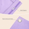image:imageSooez Pencil Pouch for 3 Ring Binder 2 Pack Binder Pencil Pouch with Clear Window Pencil Bags with Zipper amp Reinforced Grommets Pencil Case for Binder PurpleampBluePurpleblue