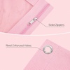 image:imageSooez Pencil Pouch for 3 Ring Binder 2 Pack Binder Pencil Pouch with Clear Window Pencil Bags with Zipper amp Reinforced Grommets Pencil Case for Binder PurpleampBluePinkpink