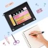image:imageSooez Pencil Pouch for 3 Ring Binder 2 Pack Binder Pencil Pouch with Clear Window Pencil Bags with Zipper amp Reinforced Grommets Pencil Case for Binder PurpleampBlueBlack  Black