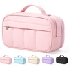 image:imageSooez Pencil Case for Girls Cute Large Capacity Pencil Pouch Pen Bag Blue  Cute Aesthetic MultiCompartment Pencil Box Stationery Organizer with Zipper Portable Back to School SuppliesLight Pink